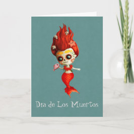 Sjöjungfrun Day of the dead Kort