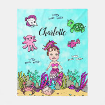 Sjöjungfrun för personlig under Sea Blanket