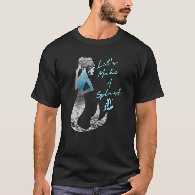 SJÖJUNGFRUN i COOLA LÅT OSS STÄNK T Shirt (Framsida)