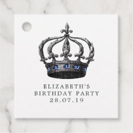 Sjöjungfrun Navy Blue och Silver Gåvor Etiketter