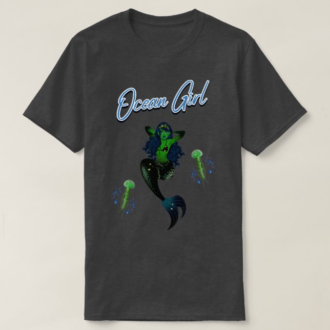 Sjöjungfrun Ocean Girl T Shirt (Design framsida)