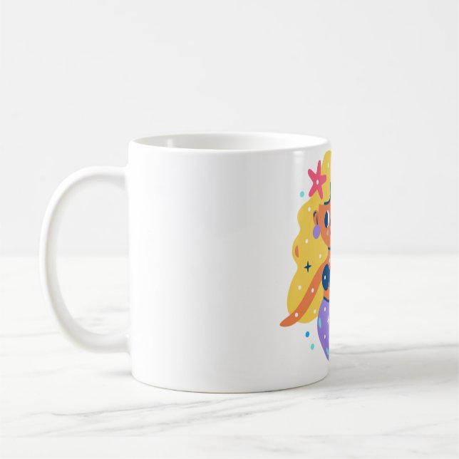 sjöjungfrun rosa Fins Kaffemugg (Vänster)