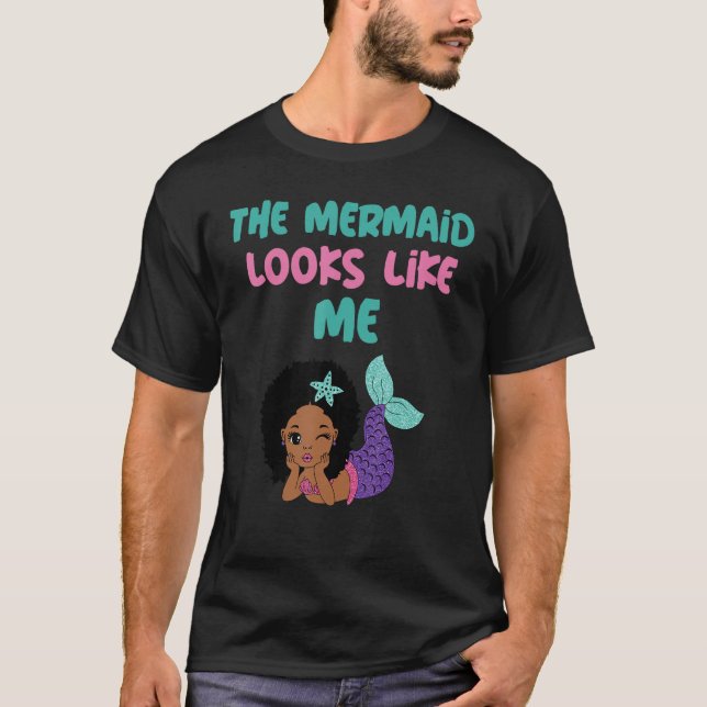 Sjöjungfrun ser ut som jag t shirt (Framsida)