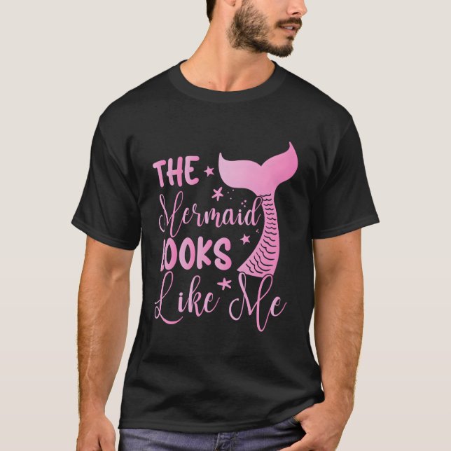 Sjöjungfrun ser ut som jag t shirt (Framsida)