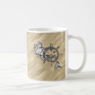 Sjöjungfrun silver i Sand Decor Kaffemugg