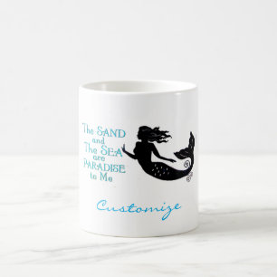 Sjöjungfrun Thunder_Cove för sand- och sjöstran Kaffemugg