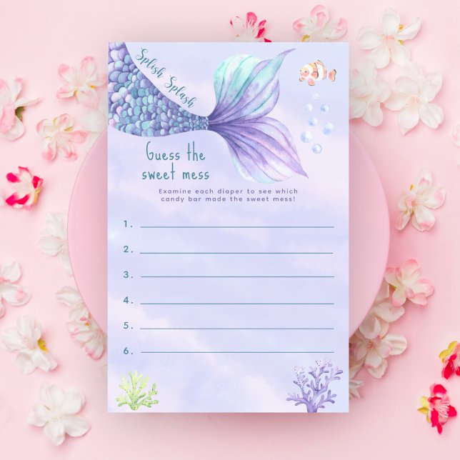 Sjöjungfrun Under sjön Gissa den söta  (Skapare uppladdad)