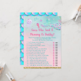 Sjöjungfrun under sjön gissar vem som sa att det s inbjudningar