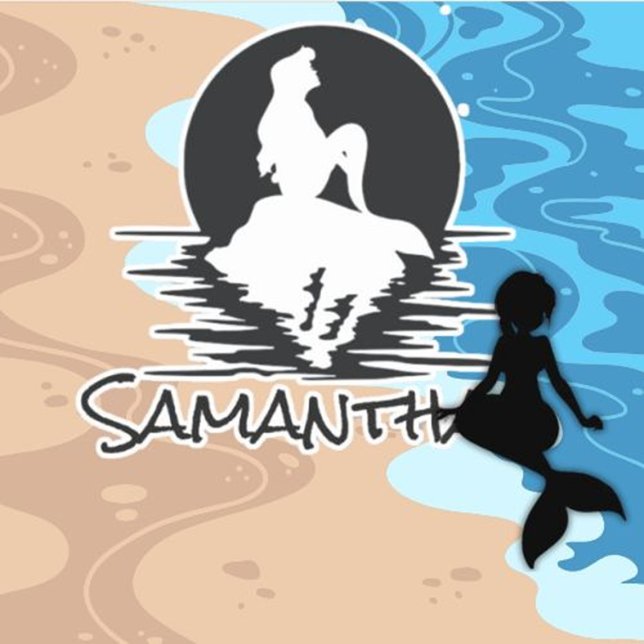 Sjöjungfrun Undervattens Födelsedagsfirande Klistermärken (Celebrate your child's special day with a magical mermaid under-the-sea birthday sticker)