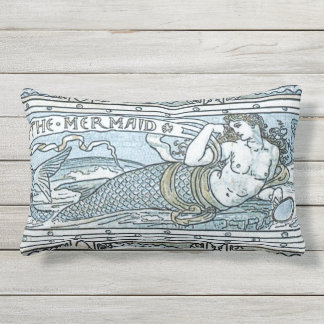 Sjöjungfrun vid Sunrise Lumbar Pillow Lumbarkudde