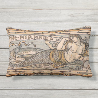 Sjöjungfrun vid Sunset Lumbar Pillow Lumbarkudde