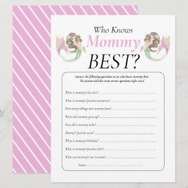 Sjöjungfruns babydusch under havet inbjudningar