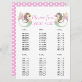 Sjöjungfruns babydusch under havet inbjudningar