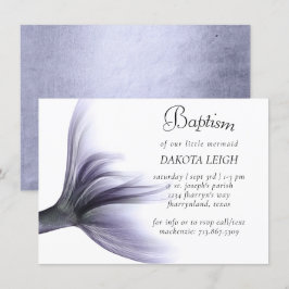 Sjöjungfruns Chic | Dusty Lavender Lila Christenin Inbjudningar