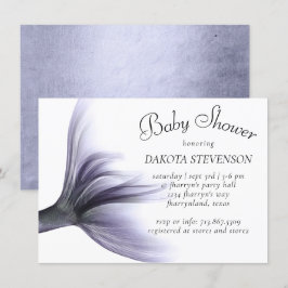 Sjöjungfruns Chic | Dusty Lavender Lila Shower Inbjudningar