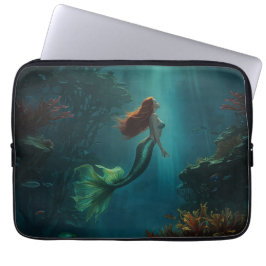 Sjöjungfruns Dream Fantasy Art Underwater Scene Laptop Fodral