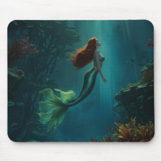 Sjöjungfruns Dream Fantasy Art Underwater Scene Musmatta