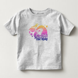 Sjöjungfruns födelsedag Småbarn T-shirt