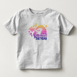 Sjöjungfruns födelsedag Småbarn T-shirt
