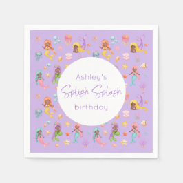 Sjöjungfruns Födelsedagsfest Pappersservett