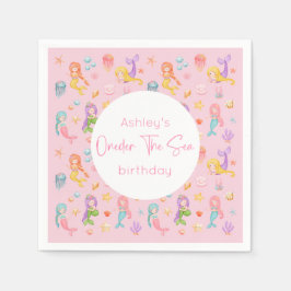 Sjöjungfruns Födelsedagsfest Pappersservett