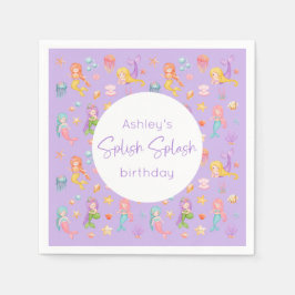 Sjöjungfruns Födelsedagsfest Pappersservett