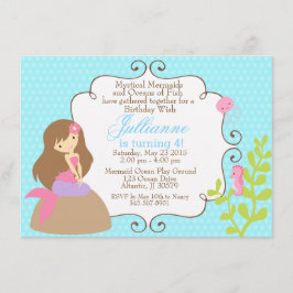 Sjöjungfruns inbjudan till en flickfödelsedag