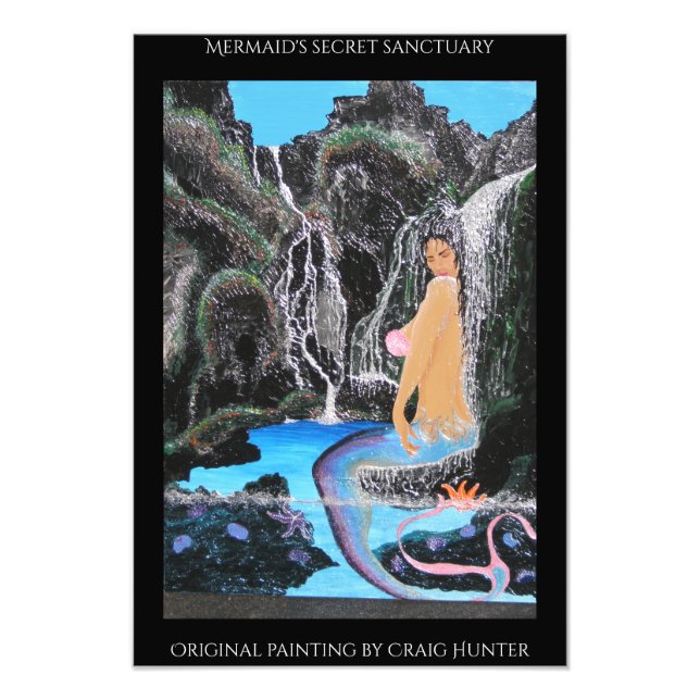 Sjöjungfruns lagun fototryck (Framsidan)