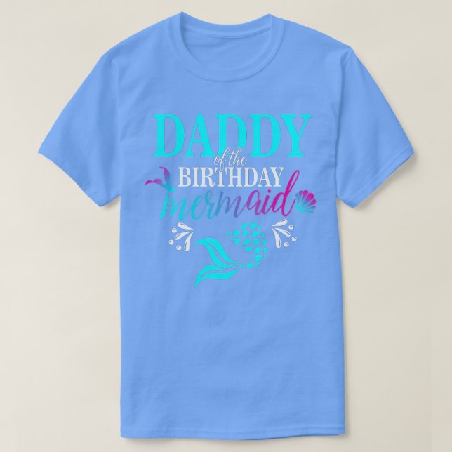 Sjöjungfruns matchningsfamilj på födelsedagen t shirt (Design framsida)