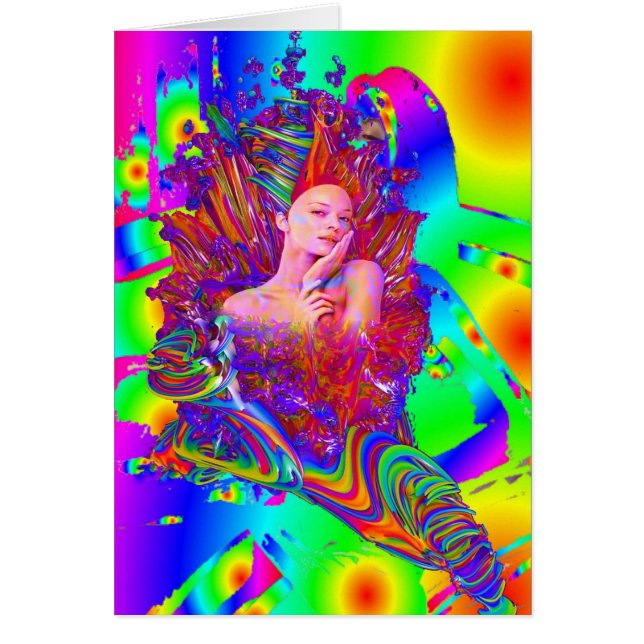 Sjöjungfruns metamorfos hälsningskort (Framsidan)