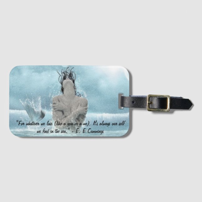 Sjöjungfruns resgodstaggar bagagebricka (Framsida horisontal)