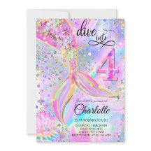 Sjöjungfruns Rosa Lila Födelsedag indelas i fyra