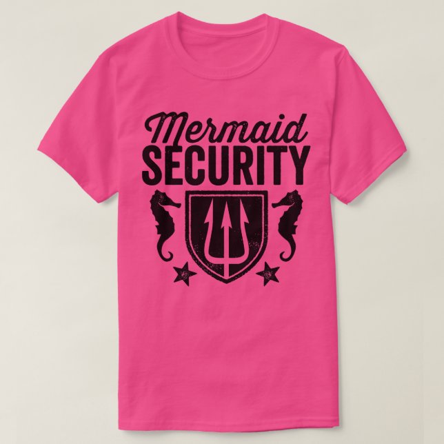 Sjöjungfruns säkerhet t shirt (Design framsida)