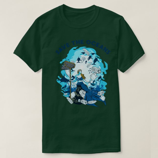 SJÖJUNGFRUNS SPARA OCEANERNA T SHIRT (Design framsida)