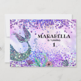 *~* Sjöjungfruns Svan - Födelsedagsfesten för regn Inbjudningar