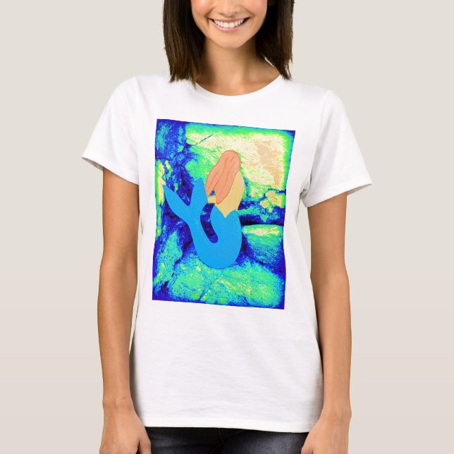 sjöjungfruns utformning t-shirt (Framsida)