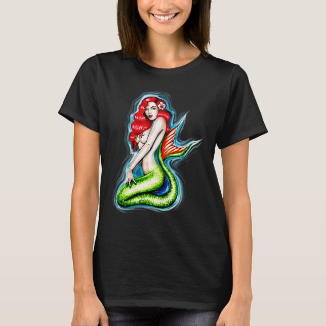 Sjöjungfruorkidé T Shirt (Framsida)