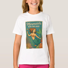 Sjöjungfrur Kör Detta Rev Retro Korall Ocean Havsl T Shirt