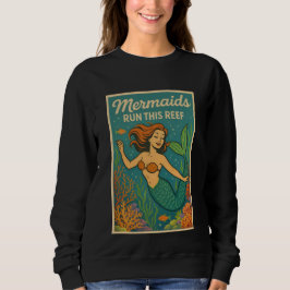 Sjöjungfrur Kör Detta Rev Retro Korall Ocean Havsl T Shirt
