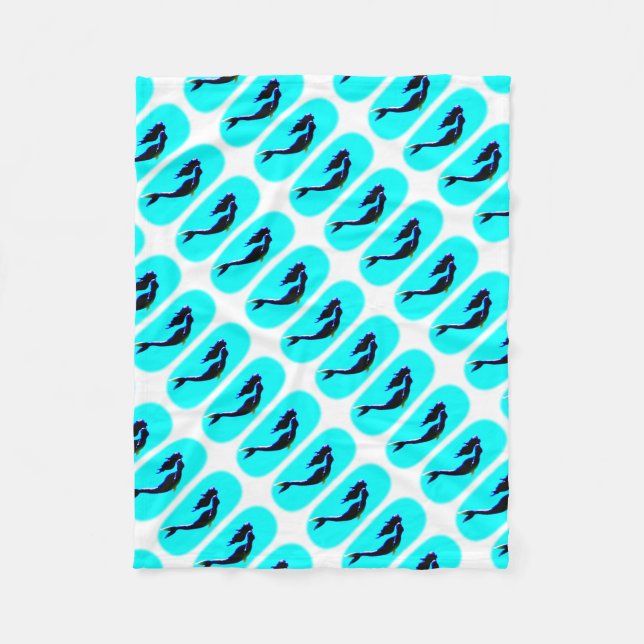 sjöjungfrur som reser sig under vattnet fleecefilt (Framsidan)