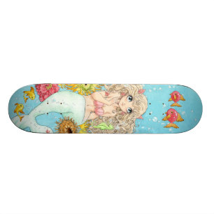 Sjöjungfruskateboard Mini Skateboard Bräda 18,7 Cm
