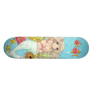 Sjöjungfruskateboard Mini Skateboard Bräda 18,7 Cm