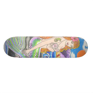 SjöjungfruSkateboarddäck Mini Skateboard Bräda 18,7 Cm