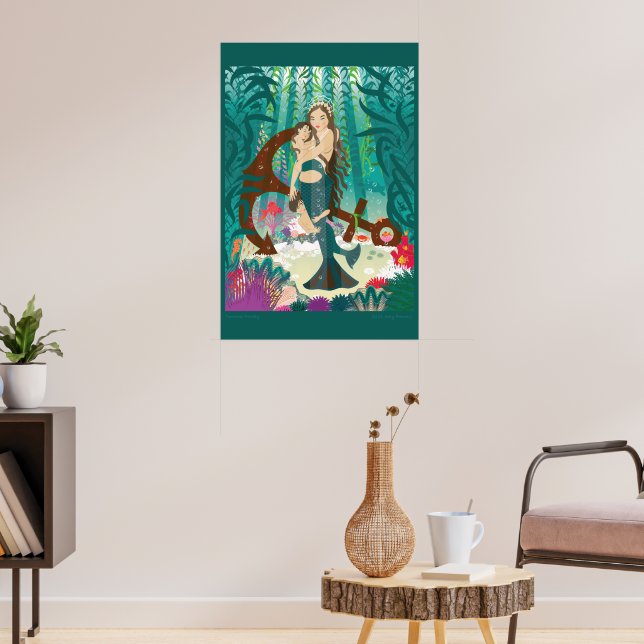 Sjöjungfrusläkten (brunetter) poster (Vardagsrum 3)