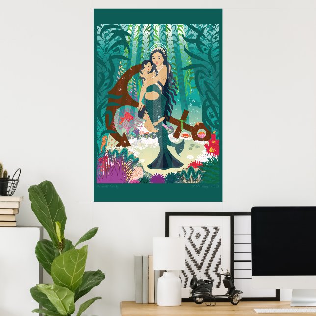 Sjöjungfrusläkten Poster (Hemmakontoret)