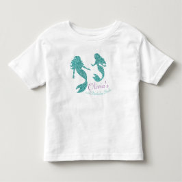 Sjöjungfrusmåbarntshirt med text t-shirt