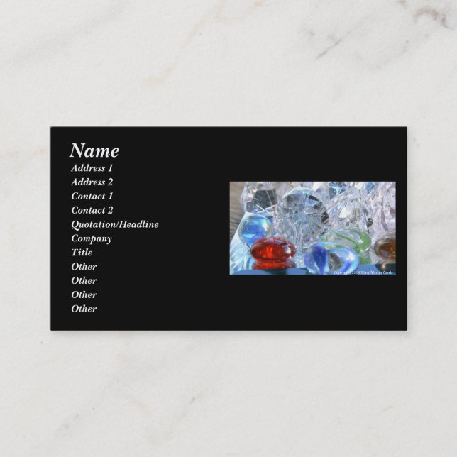 Sjöjungfrutårar Visitkort (Framsida)