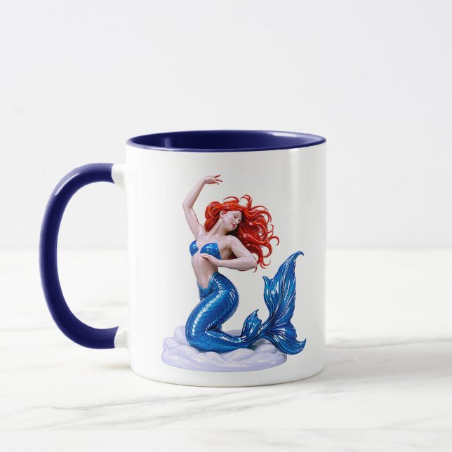 Sjöjungfrutechning Mugg (Vänster)