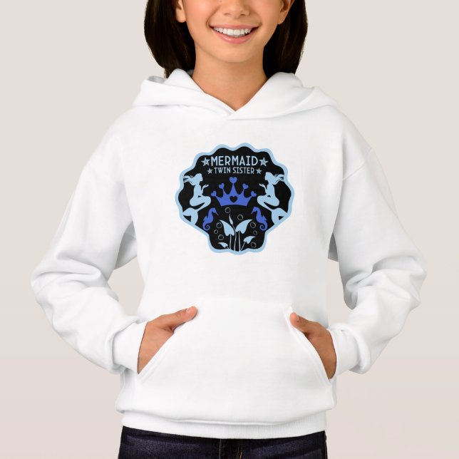Sjöjungfrutvillingssystrar T Shirt (Framsida)