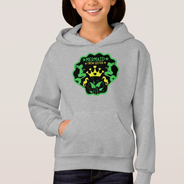 Sjöjungfrutvillingssystrar T Shirt (Framsida)